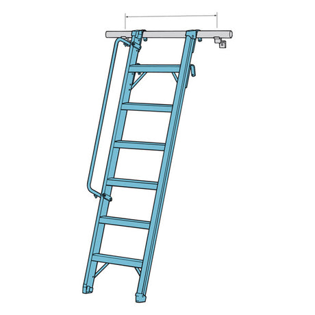 Håndrækværk til lagerstige – image 2