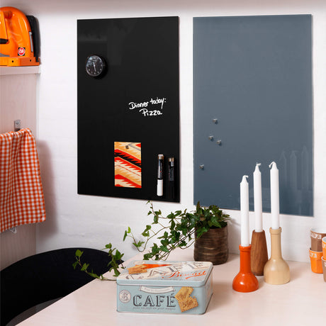 Naga A/S 40 x 60 cm. Sort Magnetisk Glastavle – Glastavler (billede 6)