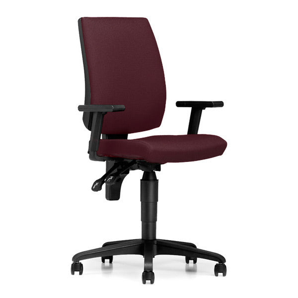 Kontorstol Taktik, Lilla med armlæn – image 1