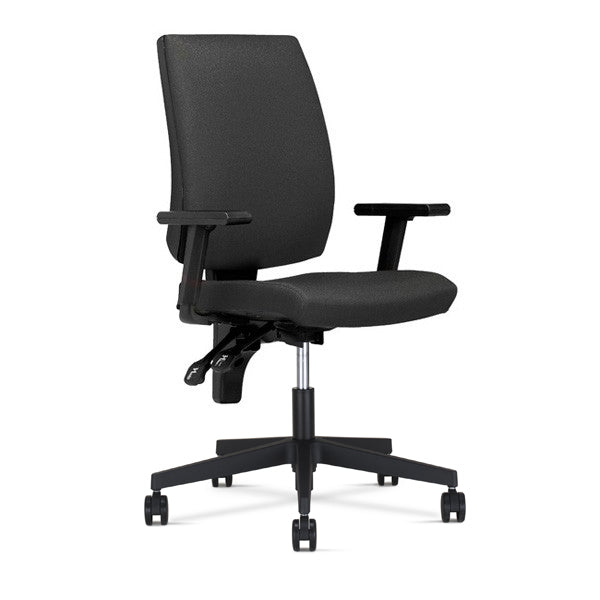 Kontorstol Taktik, Mørk grå med armlæn – image 1