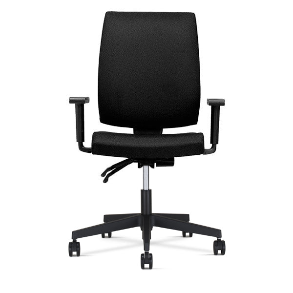 Kontorstol Taktik, Sort med armlæn – image 2