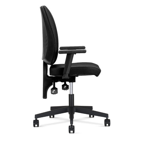 Kontorstol Taktik, Sort med armlæn – image 3