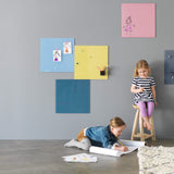 45 x 45 cm. Gul Magnetisk Glastavle