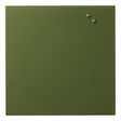 45 x 45 cm. Mørkegrøn Magnetisk Glastavle