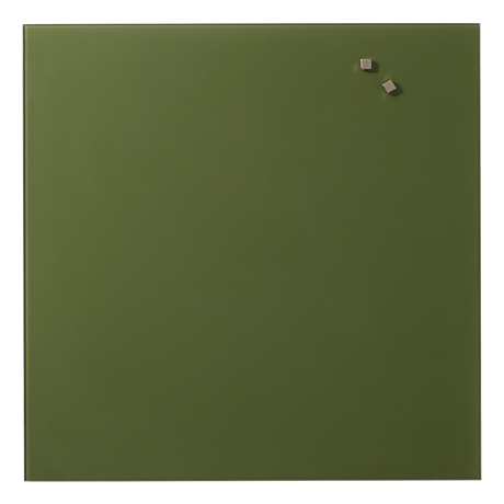 Naga A/S 45 x 45 cm. Mørkegrøn Magnetisk Glastavle – Glastavler