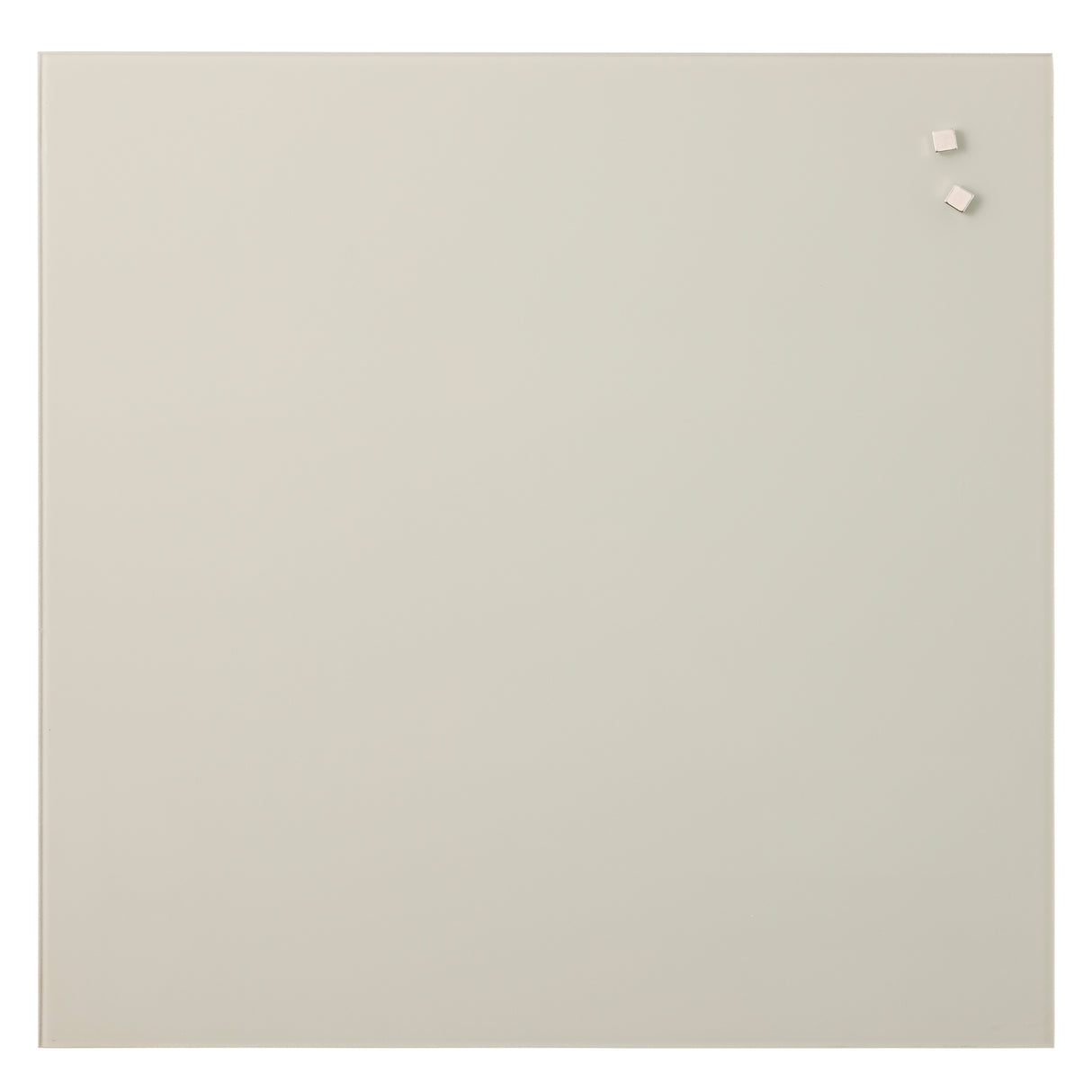 45 x 45 cm. Varm Grå Magnetisk Glastavle