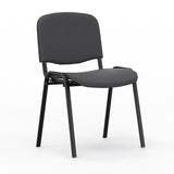 Nowy Styl Iso stol, Mørk grå med sorte stoleben (billede 1)