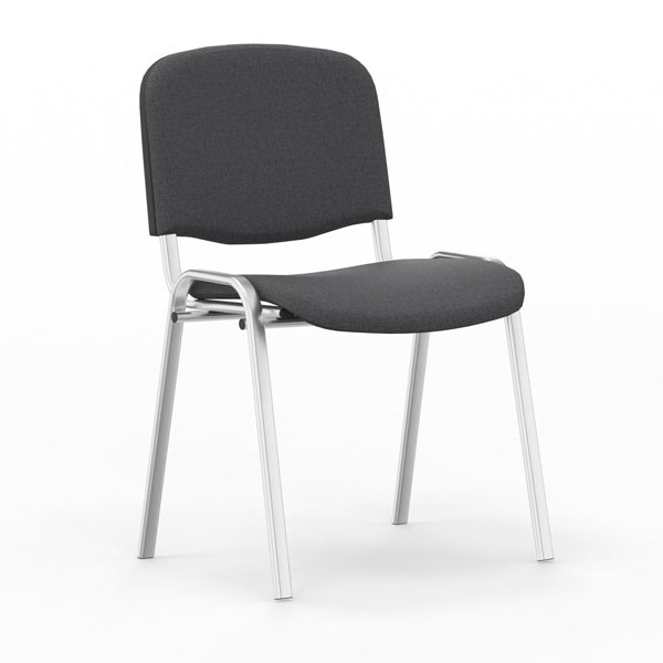 Nowy Styl Iso stol, Mørk grå med alugrå stoleben (billede 1)