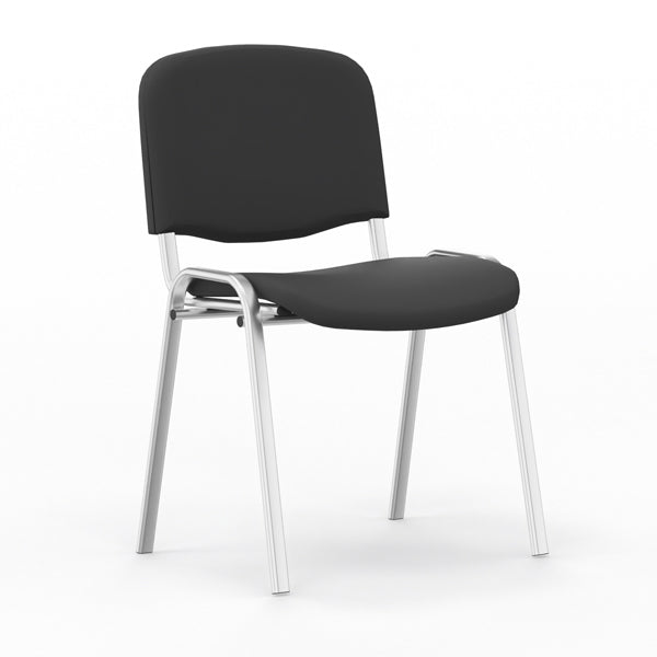 Nowy Styl Iso stol, Sort med alugrå stoleben (billede 1)