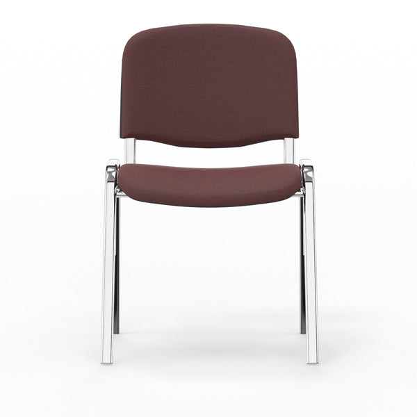 Nowy Styl Iso stol, Burgund med krom stoleben (billede 2)