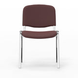 Nowy Styl Iso stol, Burgund med krom stoleben (billede 2)
