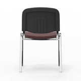 Nowy Styl Iso stol, Burgund med krom stoleben (billede 3)