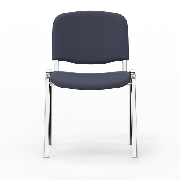 Nowy Styl Iso stol, Mørk blå med krom stoleben (billede 2)