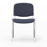 Nowy Styl Iso stol, Mørk blå med krom stoleben (billede 2)