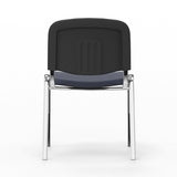 Nowy Styl Iso stol, Mørk blå med krom stoleben (billede 3)