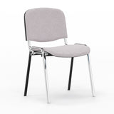 Nowy Styl Iso stol, Lys grå med krom stoleben (billede 1)