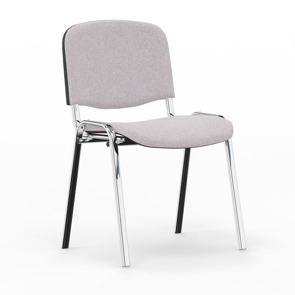 Nowy Styl Iso stol, Lys grå med krom stoleben (billede 1)