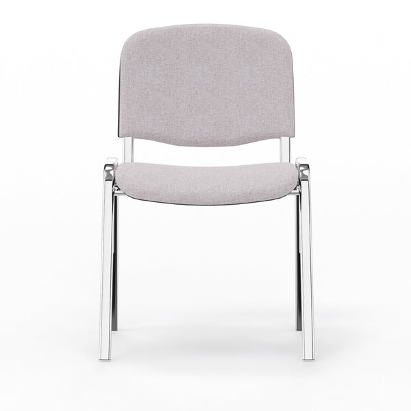 Nowy Styl Iso stol, Lys grå med krom stoleben (billede 2)