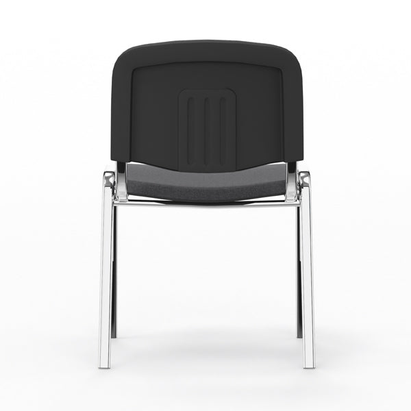 Nowy Styl Iso stol, Mørk grå med krom stoleben (billede 3)