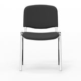 Nowy Styl Iso stol, Sort med krom stoleben (billede 2)