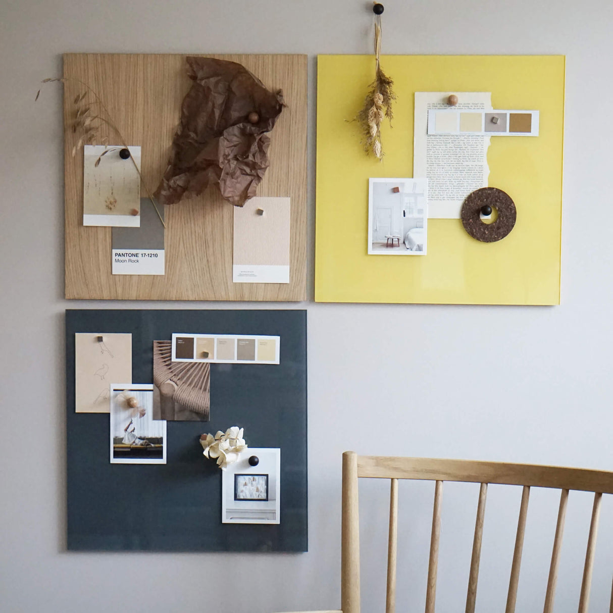 45 x 45 cm. Eg Magnetisk tavle