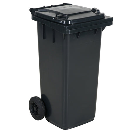 Affaldsbeholder 120l gråt låg – image 1