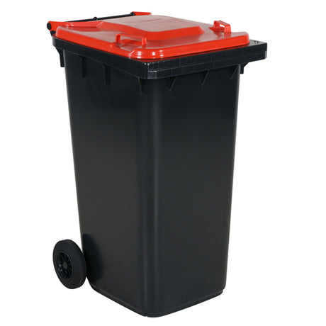 Affaldsbeholder 240l rødt låg