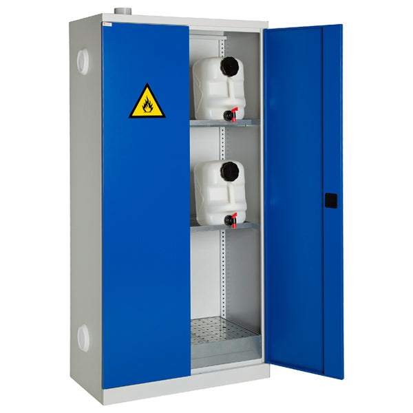 GBP Kemiskab / Olieskab SMV 1990x1000x550mm, RAL9002/5005 – Kemikalieskabe (billede 1)