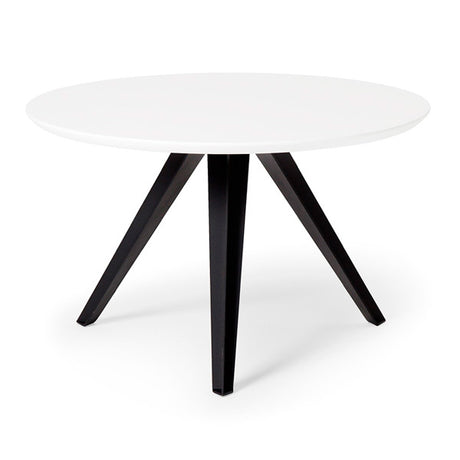 Ergoff Bord Amsterdam Ø800 mm Hvid – Loungemøbler (billede 1)