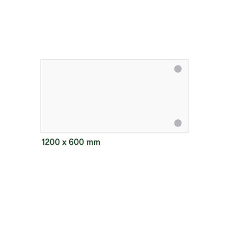 Skrivebord, tilbyg DNA Hvid 1200x600mm I-ben Alugrå