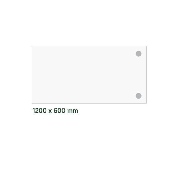 Ergoff Skrivebord, tilbyg DNA Hvid 1200x600mm I-ben Alugrå – Skrivebordstilbyg (billede 2)