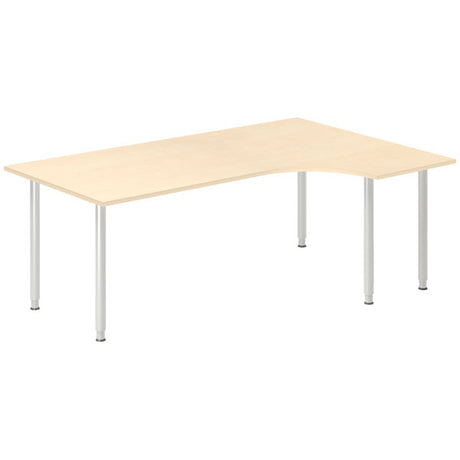 Skrivebord DNA, Birk 2000x1200 mm Højre I-ben/Alugrå – image 1