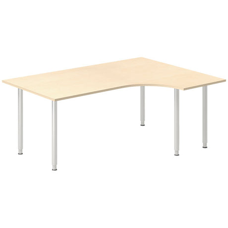 Skrivebord DNA, Birk 1800x1200 mm Højre I-ben/Alugrå – image 1