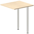Ergoff Skrivebord, tilbyg DNA Birk 600x600 mm I-ben Alugrå – Skrivebordstilbyg (billede 1)