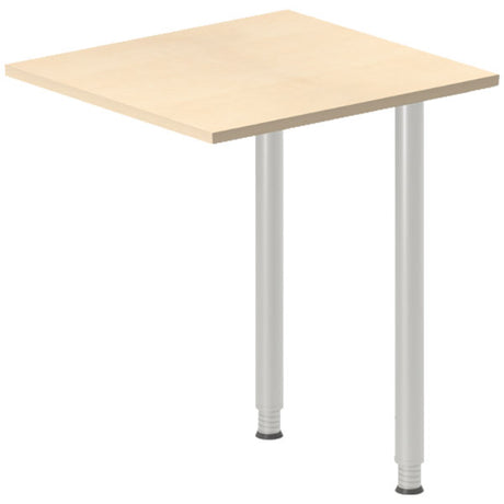 Ergoff Skrivebord, tilbyg DNA Birk 600x600 mm I-ben Alugrå – Skrivebordstilbyg (billede 1)