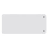 Skrivebord, tilbyg DNA Birk 1400x600 mm I-ben Alugrå