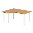 Skrivebord DNA, Bøg 1600x1200 mm Venstre I-ben/Alugrå