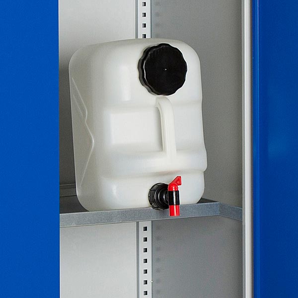 Hylde til SMV kemiskab/olieskab 1000x550mm, galvaniseret – image 1