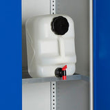 Hylde til SMV kemiskab/olieskab 1000x550mm, galvaniseret