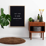 50 x 70 cm. Bogstavtavle