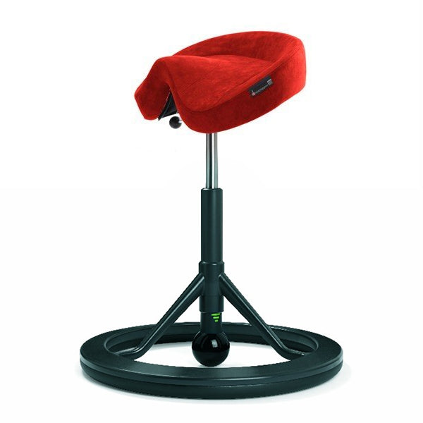 BackApp Smart Alcantara, rød med sort understel – image 2