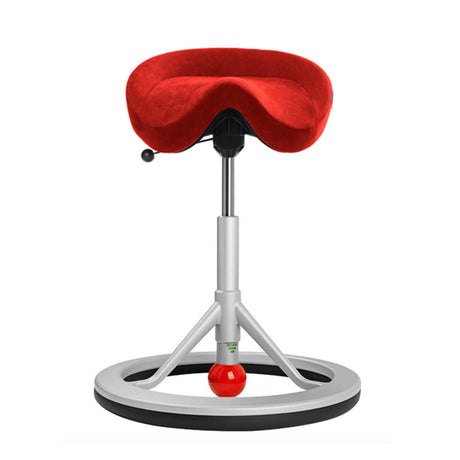 BackApp Smart Alcantara, rød med alugråt understel – image 1