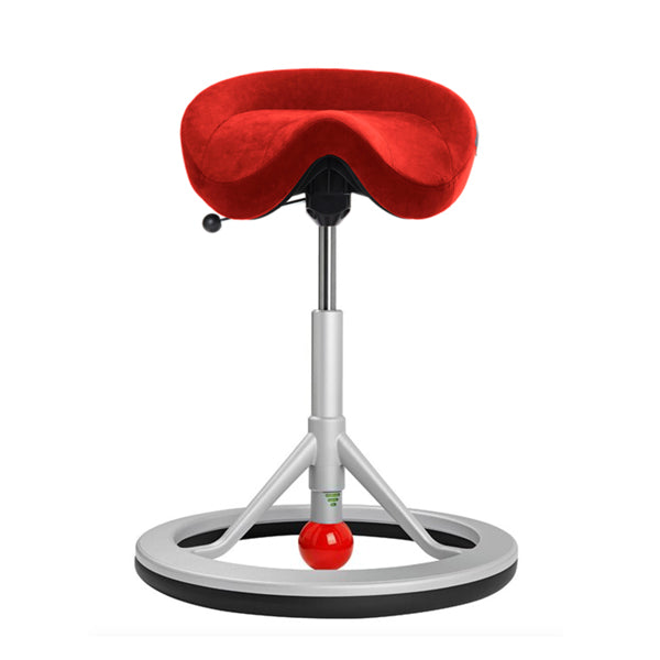 BackApp Smart Alcantara, rød med alugråt understel – image 1