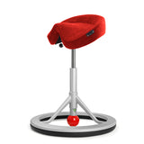 BackApp Smart Alcantara, rød med alugråt understel – image 2