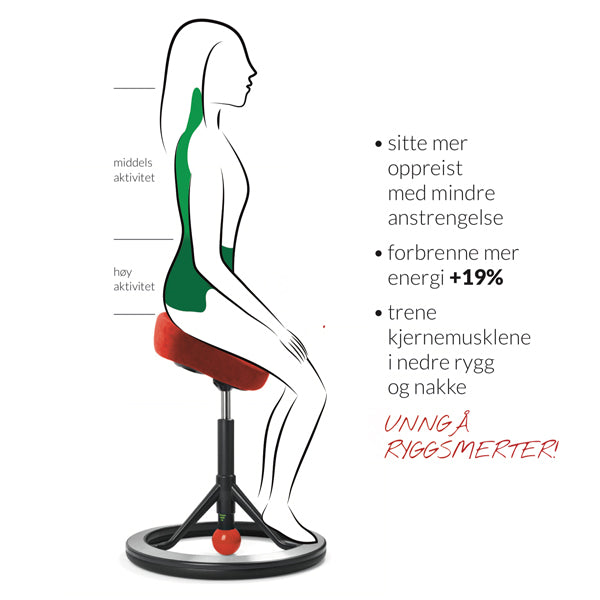 BackApp Smart Alcantara, rød med alugråt understel – image 8