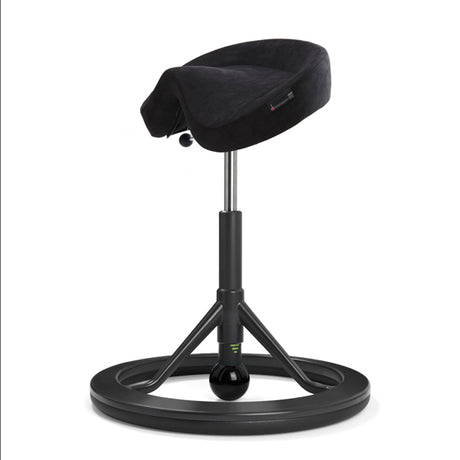 BackApp Smart Alcantara, sort med sort understel – image 2