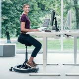 BackApp Smart Alcantara, sort med sort understel – image 3