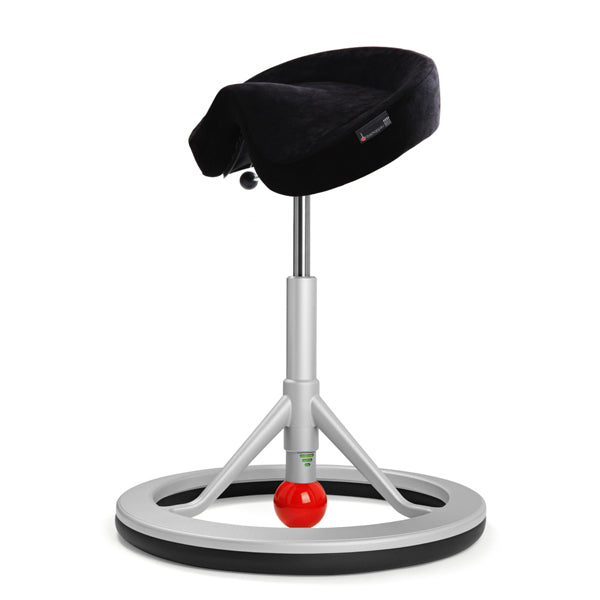 BackApp Smart Alcantara, sort med alugråt understel – image 2