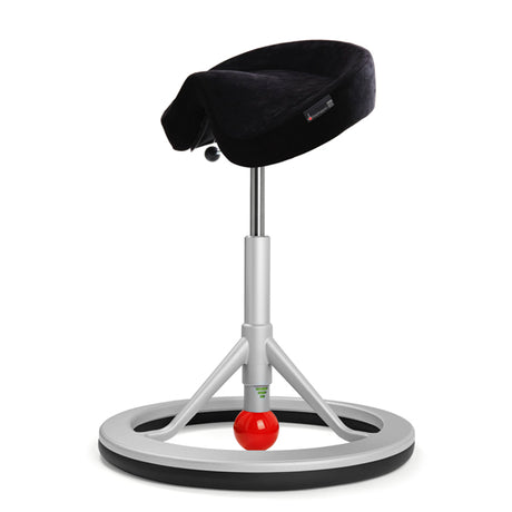 BackApp Smart Alcantara, sort med alugråt understel – image 2