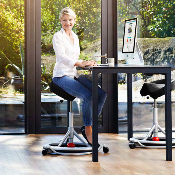 BackApp Smart Nordic Wool, sort med alugråt understel – image 7